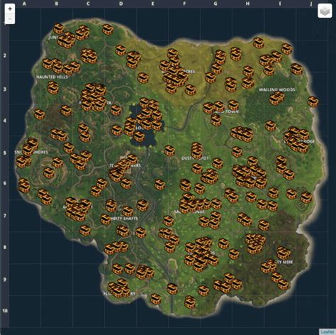 Fortnite All New Map Chest Locations In Battle Royale