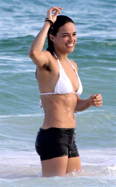 Michelle Rodriguez Flashes Armpit Hair And Toned Bikini Bod In Mexico E