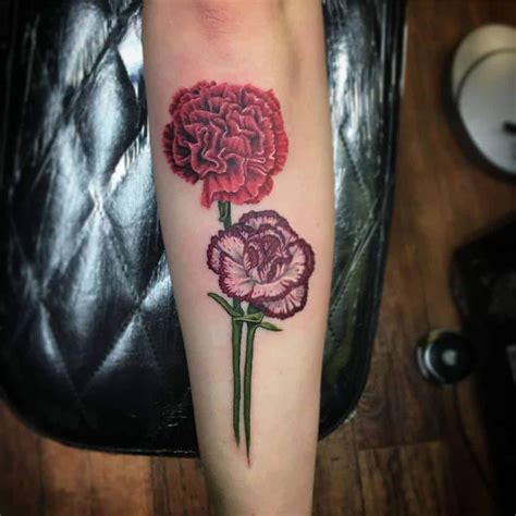 27 Beautiful Carnation Tattoo Ideas And Their Symbolism Carnation