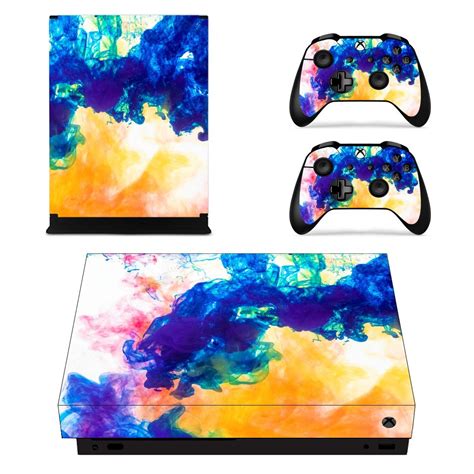 Colors Flames Skin Sticker Decal For Xbox One X