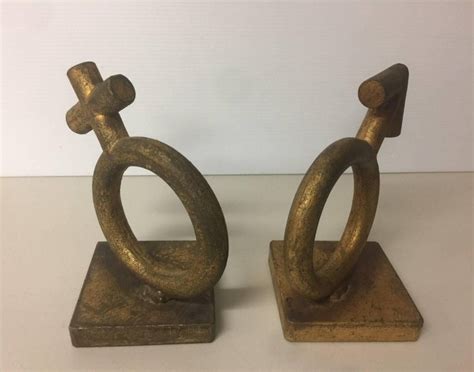 Iconic Midcentury Gender Symbol Sex Bookends By C Jere For Sale At 1stdibs