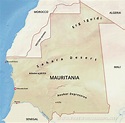 Mauritania Physical Map