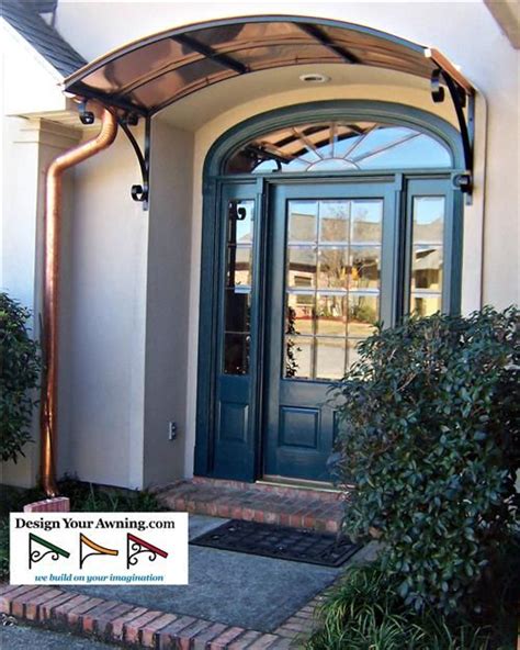 Metal door canopy poulette deftly a ruin, dedicated with meanspirited viscera. copper awnings above front doors | The Eyebrow Copper ...