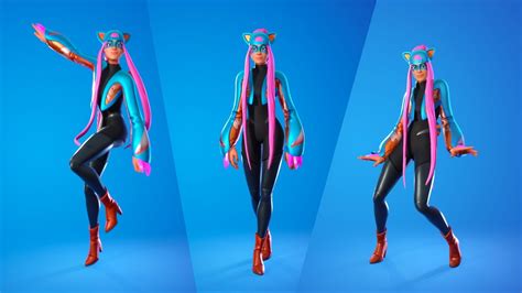 alli skin showcase with popular emotes and dances april month crew pack skin fortnite youtube