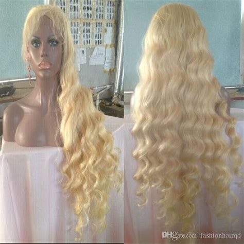 613 Blonde Lace Front Human Hair Wigs For White Women Body Wave