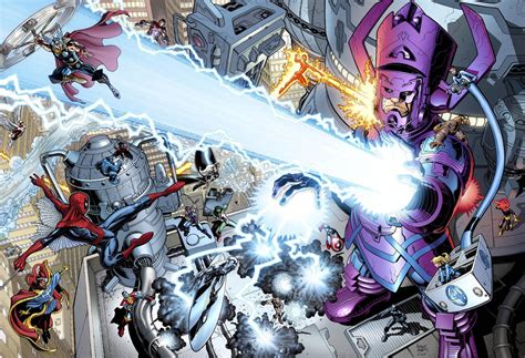 Galactus Vs Marvels Heroes By Artguy72 On Deviantart