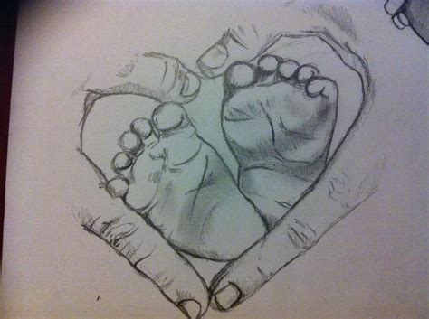 Baby Feet Feet Drawing Baby Drawing Pencil Art Drawings