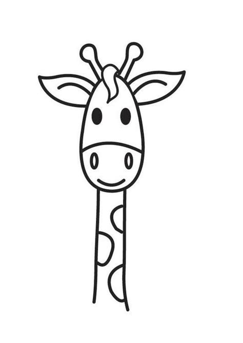Gratis kleurplaten om te printen. Coloring page Giraffe Head - coloring picture Giraffe Head ...