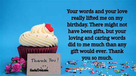 Emotional Thank You Message For Birthday Wishes Birthday Pwl
