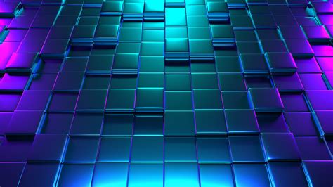 Cube Abstract Colorful Blue Purple 3d 4k Wallpaper Best Wallpapers