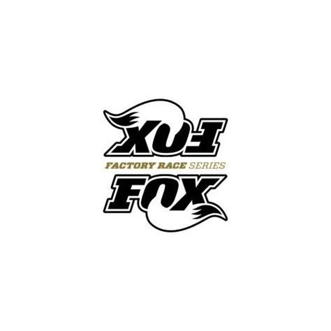 Fox 30 Factory Race Series Shock Black Logo Reservoir Stickers With