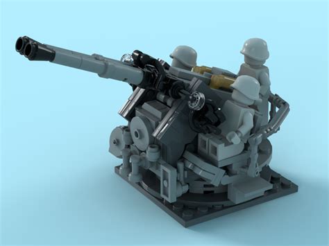 Lego Bofors 40mm Naval Anti Aircraft Cannon Rlego
