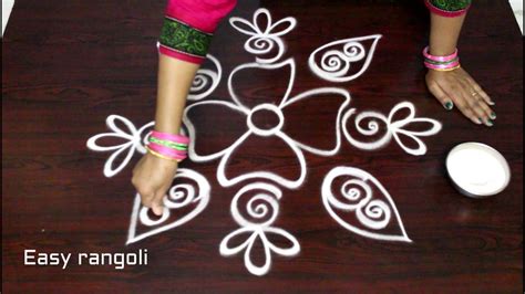 Freehand Rangoli Designs Muggulu Designs Freehand Freehand Kolam