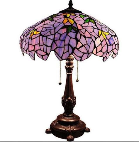 Handcrafted Chloe Lighting Tiffany Style Glass Wisteria Table Lamp