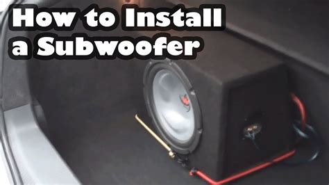How To Install Subwoofer In Car