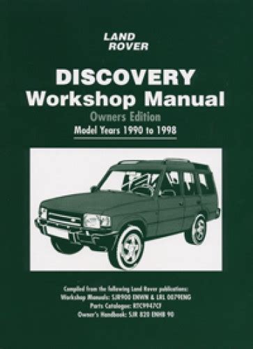 Land Rover Discovery Workshop Manual Owners Edition 1990 1998