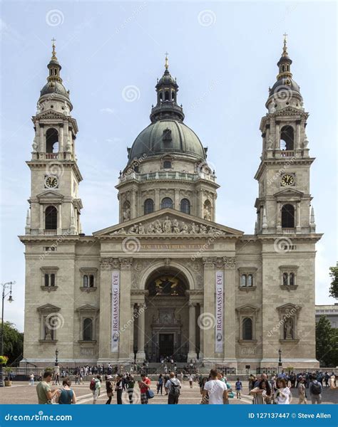 St Stephen S Basilica Budapest Hungary Editorial Photography