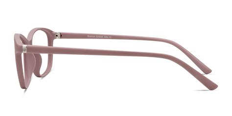 district rectangle matte pink glasses for women eyebuydirect