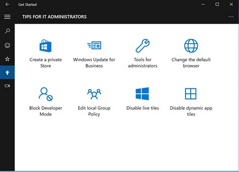 Tips For It Admins In Windows 10 Get Started App Harjit Dhaliwal