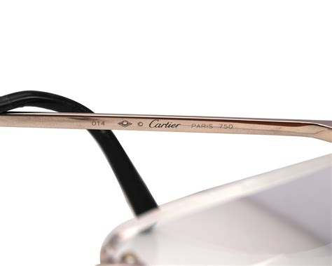 Cartier 18kt White Gold Rimless Glasses The Verma Group
