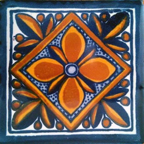 C001 Mexican Ceramic 4x4 Inch Hand Made Tile Etsy