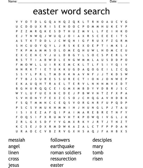 Easy Easter Word Search Free Download And Print For You
