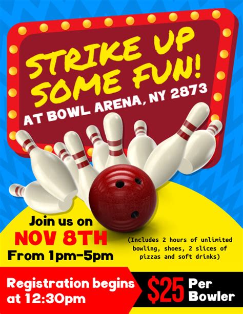 Copy Of Bowling Flyer Postermywall