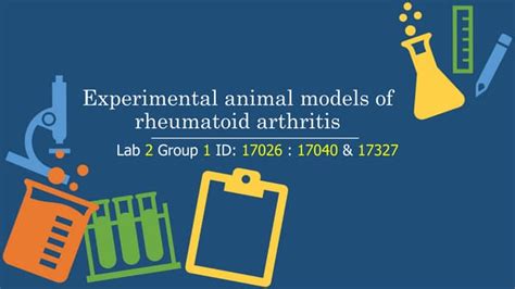 Experimental Animal Models Of Rheumatoid Arthritis Ppt