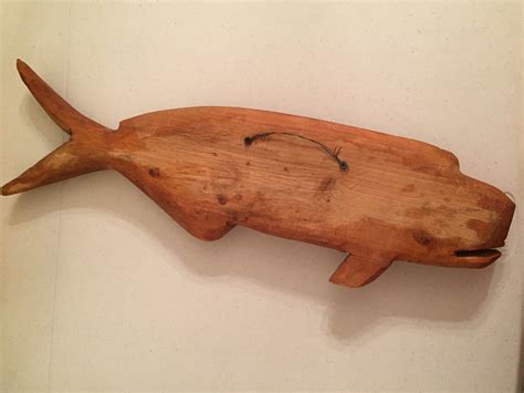 Wooden Hand Carved Fish Sculpture Etsy