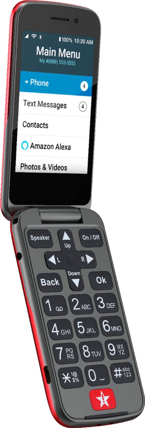 Customer Reviews Lively Jitterbug Flip2 Cell Phone For Seniors Red