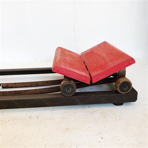 Industrial Mid 20th Century Still Functional Indoor Rowing Machine