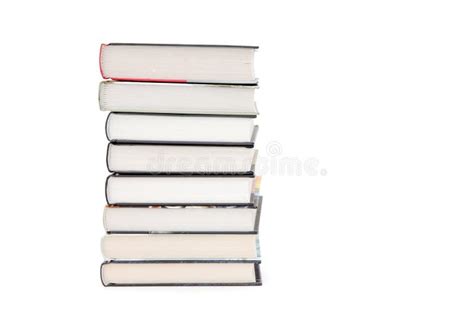 Stack Of Books Isolated On White Stock Image Image Of Paper Document