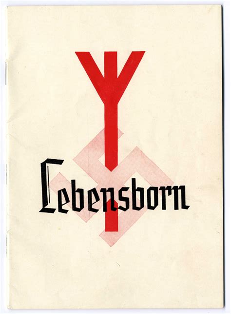 brochure for the lebensborn program experiencing history holocaust sources in context