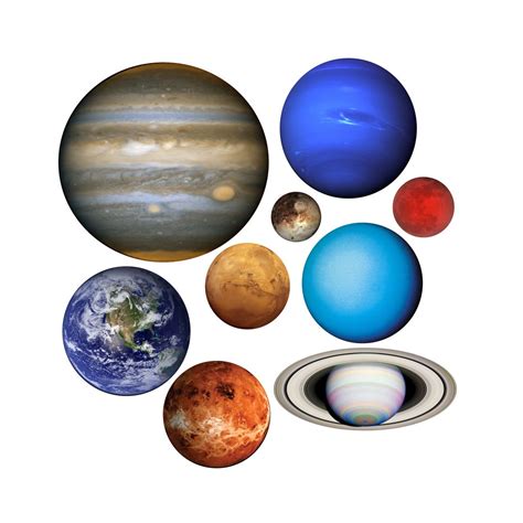 This Set Of Decals Include All The Planets Of Our Solar System The