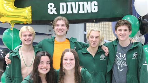 The Aurora High School Greenmen Swim And Dive Teams Won League Titles