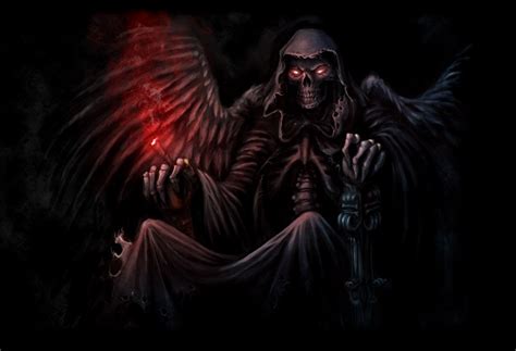 Digital Painting Of The Angel Of Death Flyland Designs