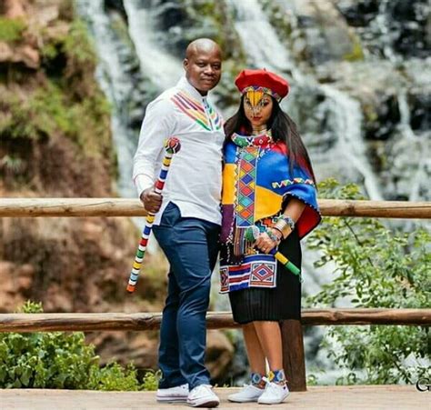 Clipkulture South African Couple In Ndebele Traditional Wedding Attire