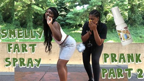 Smelly Fart Spray Prank Part 2 In Public Extremely Funny Youtube