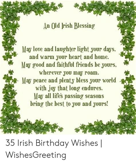 Irish Birthday Blessing Meme Get More Anythinks