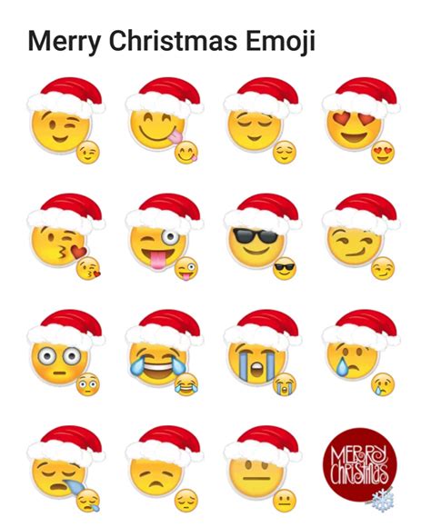Merry Christmas Emoji Telegram Sticker Set Stickers