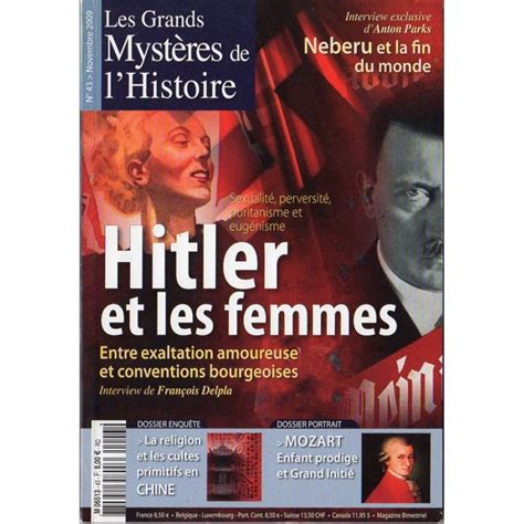 Les Grands Mystères De Lhistoire N° 43 Hitler Et Les Femmes