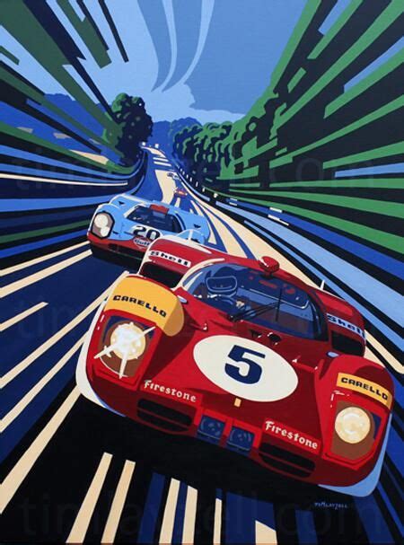 Classic And Sports Car On Twitter Vintage Racing Poster Art Cars