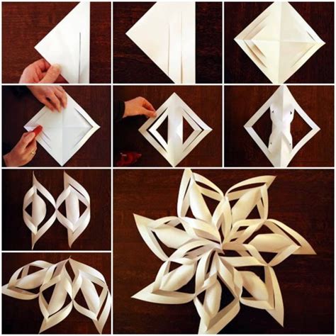 Paper bundles are often sold in packets of complimentary colorways, so this will help you if you're unsure about which colors go. How to Make Paper Snowflake Step by Step | UsefulDIY.com