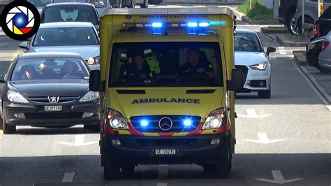 Swiss Ambulance Rescue Genève Youtube