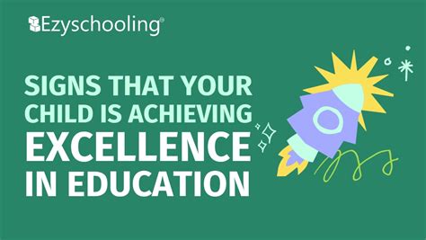 Signs That Your Child Is Achieving Excellence In E
