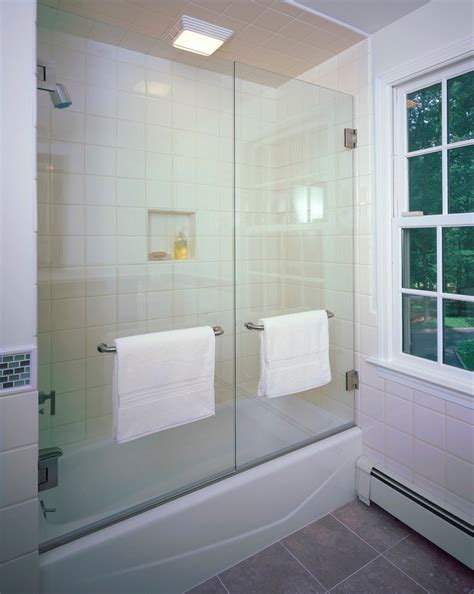 It's simple, we carry a variety of sizes in glass shower doors and panels. Good Looking tub enclosures in Bathroom Contemporary with ...