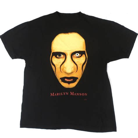 vintage marilyn manson sex is dead t shirt rock metal band 1997 for all to envy