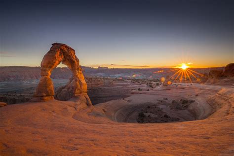 Sunset At Delicate Arch Sunset Delicate Arch National Parks