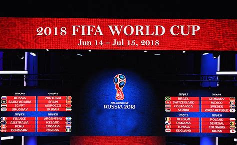 2018 Fifa World Cup Russia Fixtures Schedule Edailysports