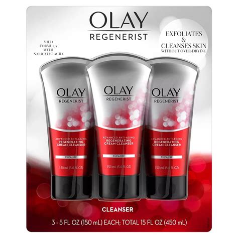 Olay Regenerist Regenerating Cream Face Cleanser 3 Pk5 Fl Oz